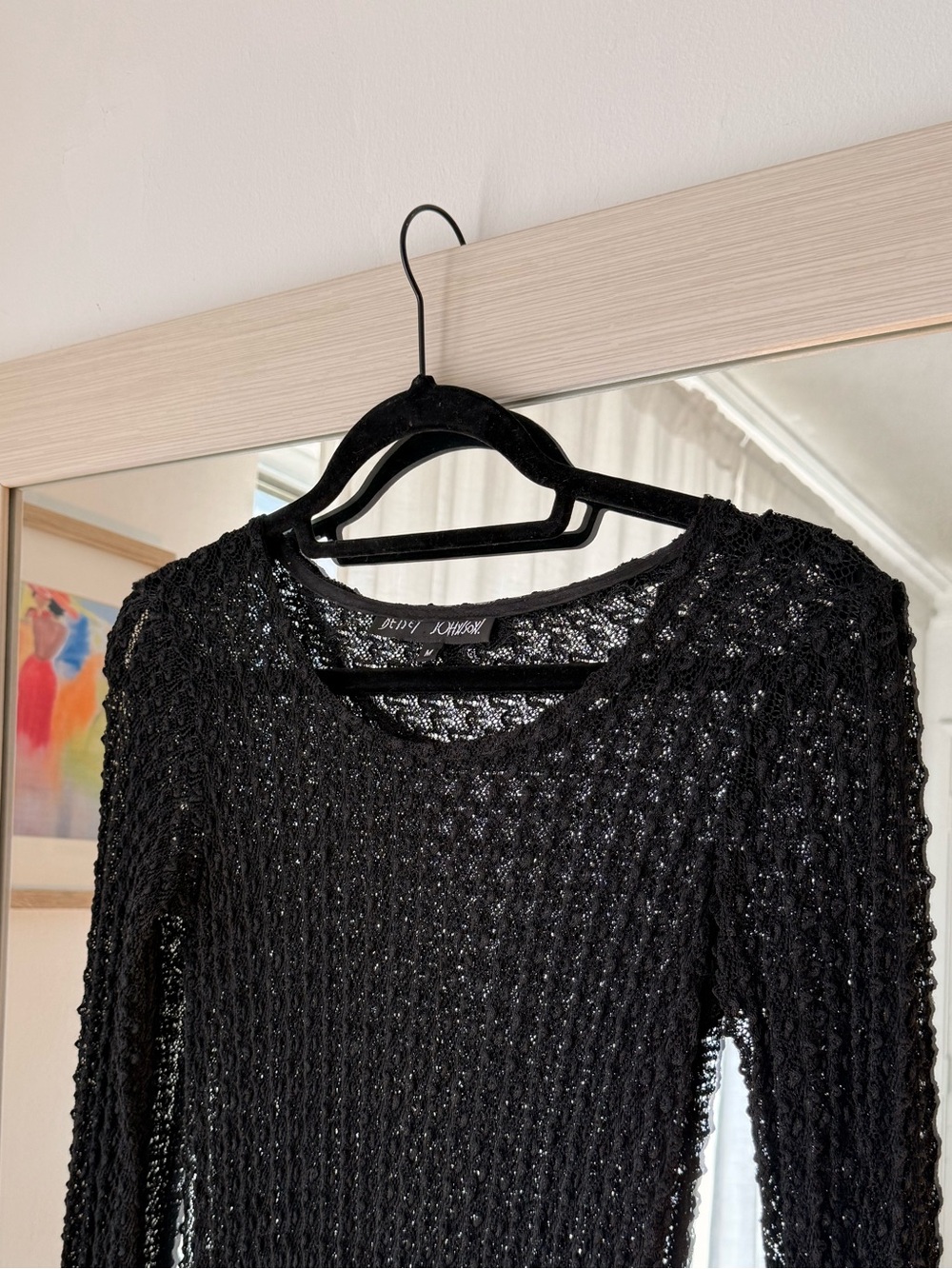 Rare Vintage Betsey Johnson Lace Crochet Dress - Picture 4 of 9